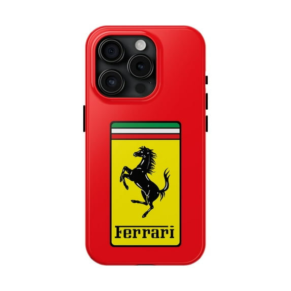 iPhone Tough Case - Ferrari Racing Red Inspired Design Exotic Supercar Fan - iPhone 15 Pro