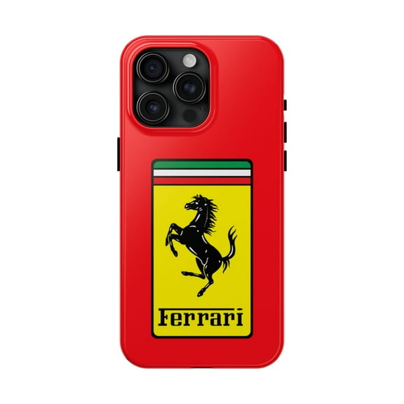 iPhone Tough Case - Ferrari Racing Red Inspired Design Exotic Supercar Fan - iPhone 15 Pro Max