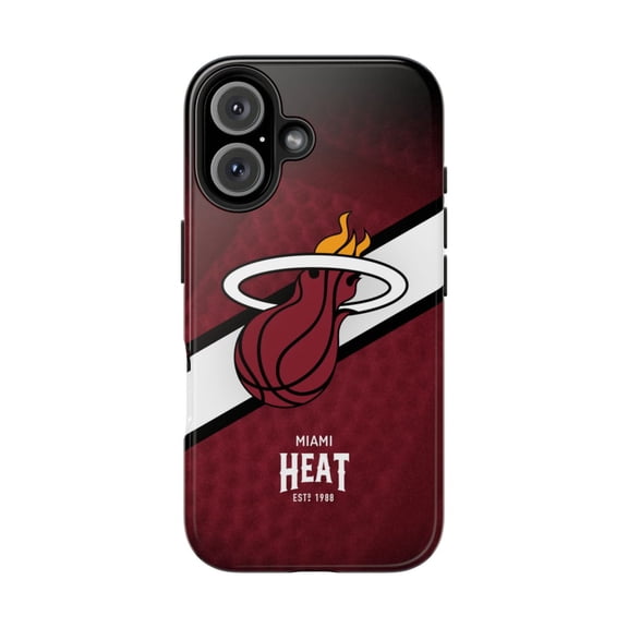 iPhone Tough Case - Heat Miami Classic Basketball Home Fan Wade Butler Logo - iPhone 16