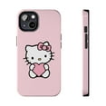 thumbnail image 1 of iPhone Tough Case Hello Kitty Heart Pink Bowtie Pattern Cute Candy Kawaii, 1 of 6