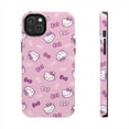 thumbnail image 1 of iPhone Tough Case Hello Kitty Pink Bowtie All Over Pattern Cute Kawaii - iPhone 14 Plus, 1 of 5