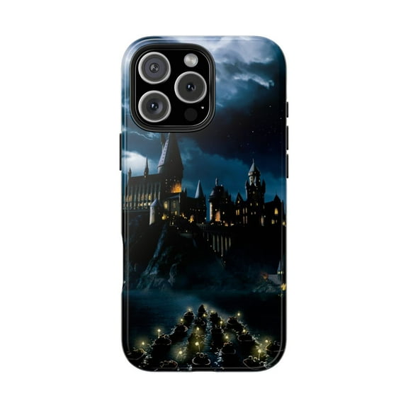 iPhone Tough Case - Hogwarts Harry Potter School Castle Night Screen Wizard - iPhone 16 Pro Max