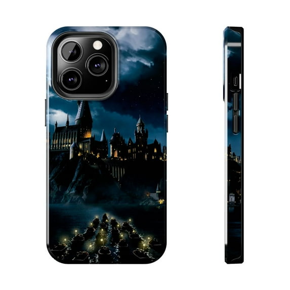 iPhone Tough Case - Hogwarts Harry Potter School Castle Night Screen Wizard - iPhone 13 Pro