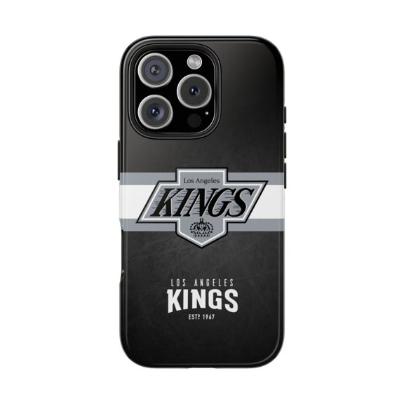 iPhone Tough Case - Kings LA Los Angeles Hockey Home Fan Stick Classic Gretzky Logo - iPhone 16 Pro