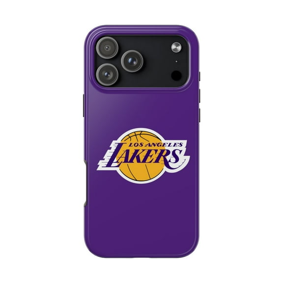 iPhone Tough Case - LA Lakers Purple Los Angeles Basketball Protective Case - iPhone 17 Pro Max