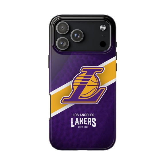 iPhone Tough Case - Lakers Los Angeles LA Basketball Home Fan Lebron Kobe Logo - iPhone 17 Pro Max