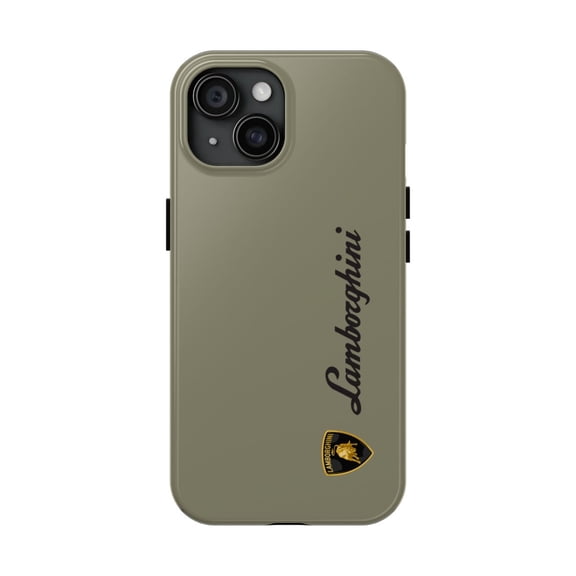 iPhone Tough Case - Lamborghini Huracan Olive Green Inspired Design Exotic - iPhone 15