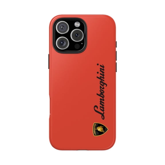 iPhone Tough Case - Lamborghini Revuelto Orange Inspired Design Supercar - iPhone 16 Pro Max