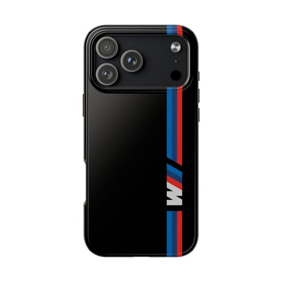 iPhone Tough Case - M Performance TriColor Stripe Design BMW Racing Car V - iPhone 17 Pro Max