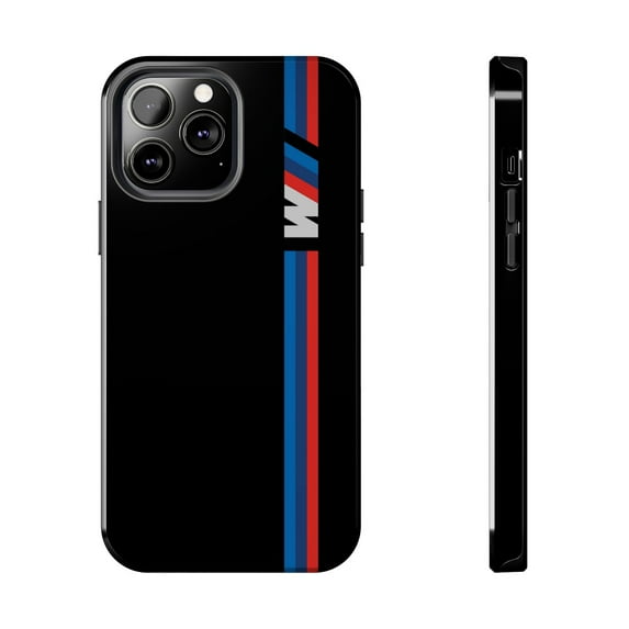 iPhone Tough Case - M Performance TriColor Stripe Design BMW Racing Car V