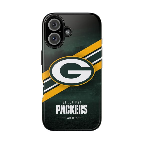 iPhone Tough Case - Packers Green Wisconsin Bay Football Logo Helmet - iPhone 16