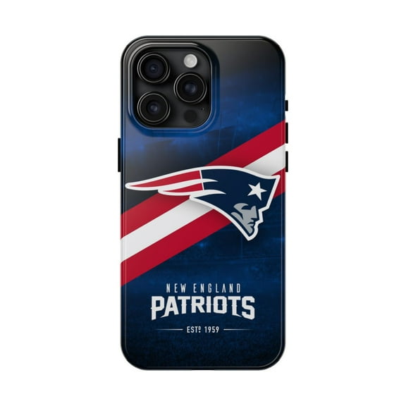 iPhone Tough Case - Patriots American Football New England Logo Helmet - iPhone 15 Pro Max
