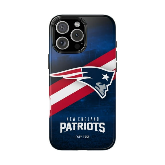 iPhone Tough Case - Patriots American Football New England Logo Helmet - iPhone 16 Pro Max