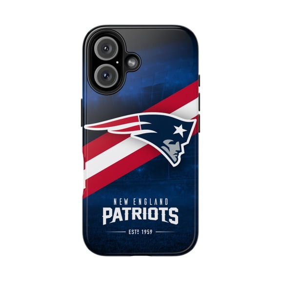 iPhone Tough Case - Patriots American Football New England Logo Helmet - iPhone 16