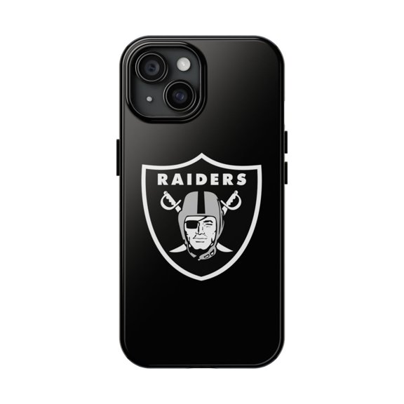 iPhone Tough Case - Raiders Star Las Vegas Oakland American Football Black - iPhone 15