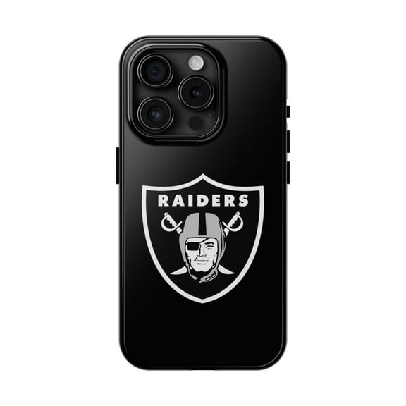 iPhone Tough Case - Raiders Star Las Vegas Oakland American Football Black - iPhone 15 Pro