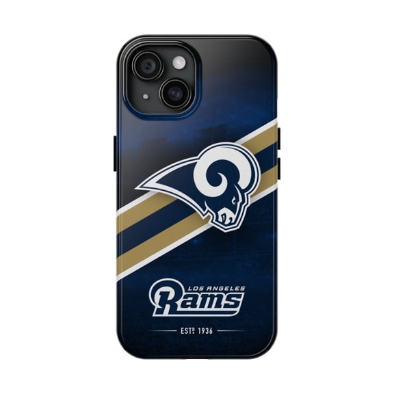 iPhone Tough Case - Rams American Football Los Angeles Logo Helmet Fantasy - iPhone 15