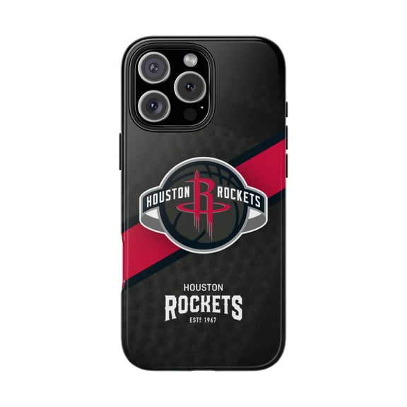 iPhone Tough Case - Rockets Houston Basketball Home Fan Harden Olajuwon Logo - iPhone 16 Pro Max