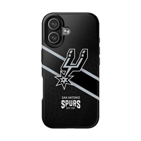 iPhone Tough Case - Spurs San Antonio Basketball Home Fan Classic Wemby Popovich Logo - iPhone 17