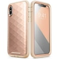 thumbnail image 1 of iPhone X Case, Clayco [Hera Series] Full-body Rugged Case with Built-in Screen Protector, Iphone X, Gold, 1 of 6