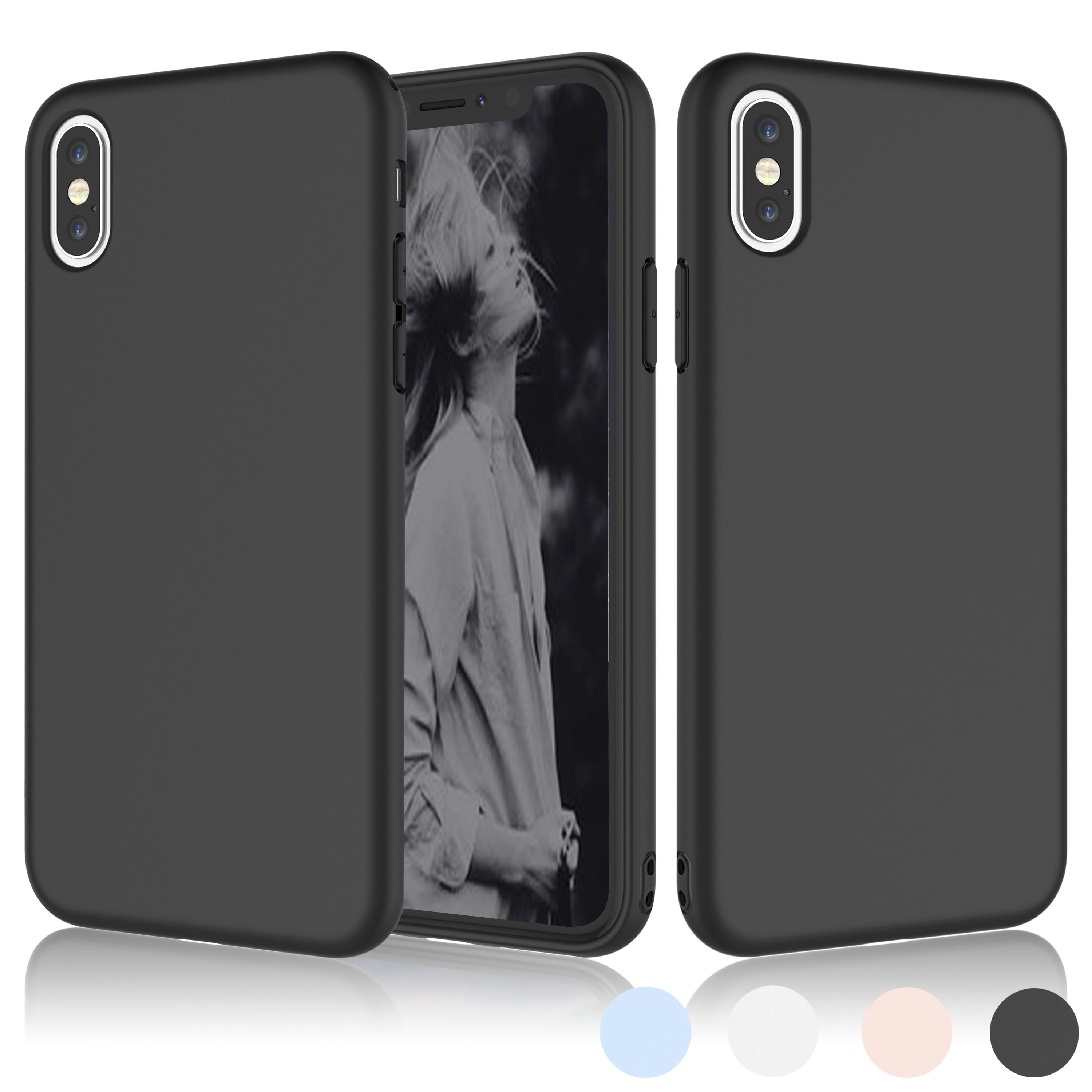 Njjex iPhone X Case, Slim Soft TPU Bumper, Matte Charming Njjex iPhone X Case, Slim Soft TPU Bumper, Matte Charming