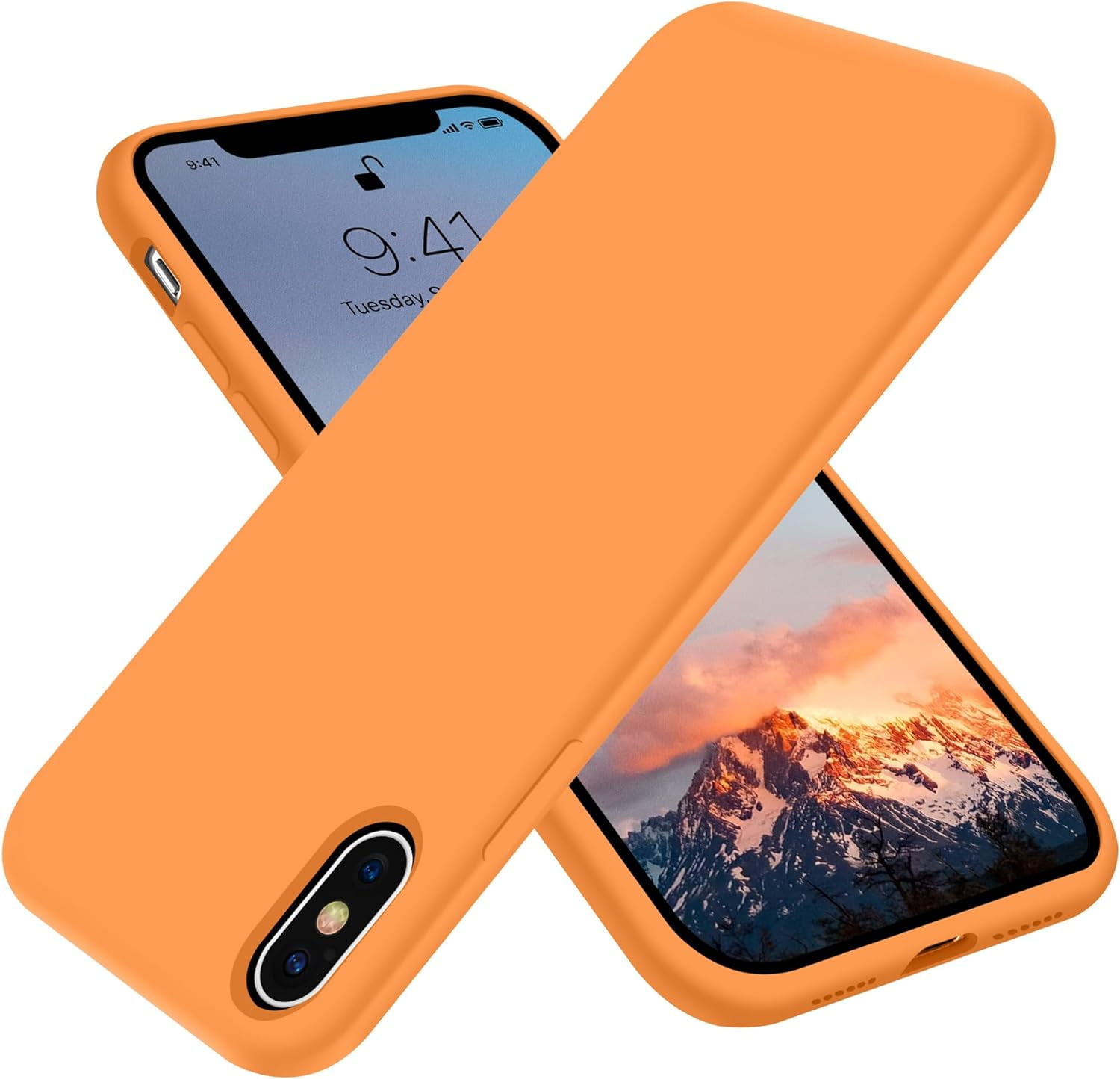 for iPhone X Case, Ultrathin Slim Fit Premium Soft Silicone Rubber