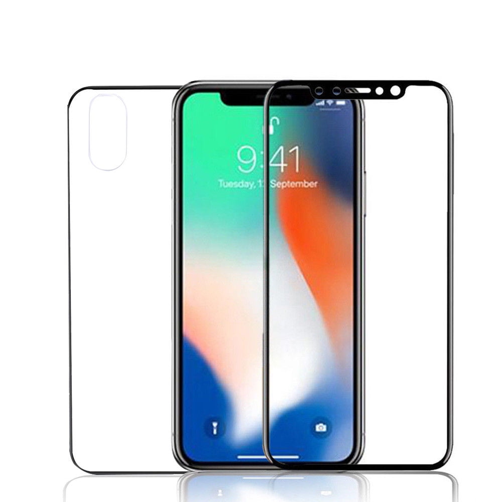 iPhone X Front and Back Screen Protector, Mignova Front + Back Rear [9H