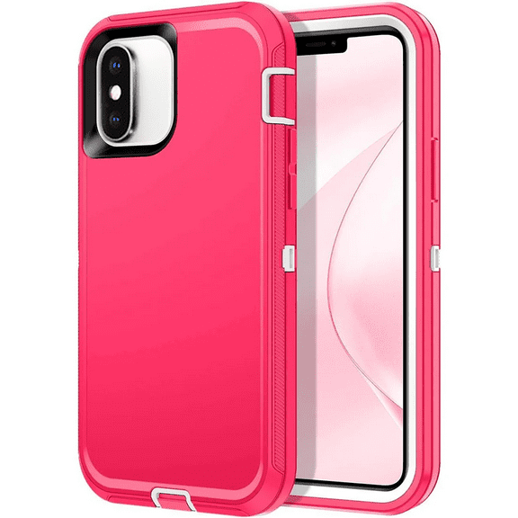Entronix Heavy Duty Case Compatible with iPhone X / iPhone XS, Shockproof Hard Cover, Pink