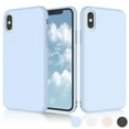 thumbnail image 1 of iPhone X Phone Case, iPhone X Case For Women, iPhone 10 Case, Njjex Matte Charming Colorful Slim Soft TPU Bumper Case Cover For Apple iPhone X 2017 Release -Purple Blue, 1 of 4