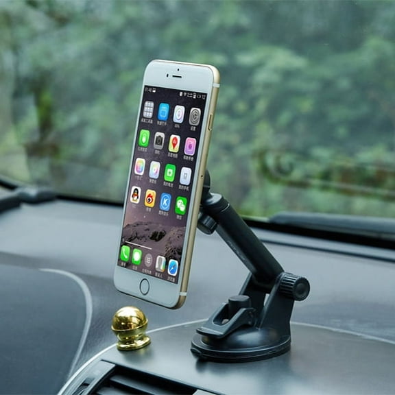 iPhone X Premium Magnetic Car Mount Dash Windshield Holder Window Rotating Dock Strong Grip Suction K6K
