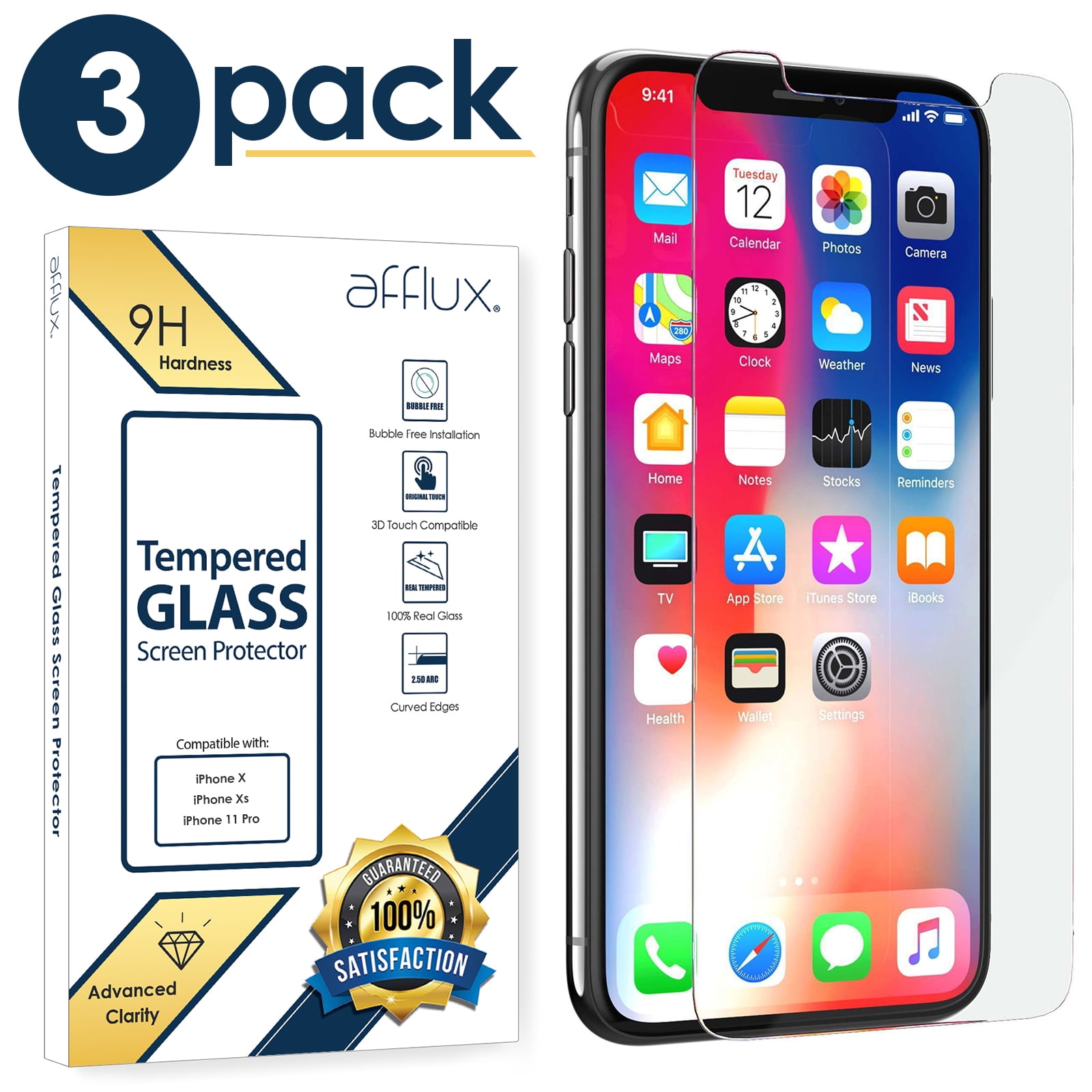 HyperGear HD Tempered Glass for iPhone 14 and iPhone 13/13 Pro 2-Pack –  HYPERGEAR