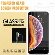 iPhone X / XS [Tempered Glass Screen Protector] 3 Pack