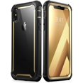 thumbnail image 1 of iPhone X case, i-Blason [Ares] Full-body Rugged Clear Bumper Case with Built-in Screen Protector, Iphone X, Gold, 1 of 6