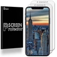 thumbnail image 1 of iPhone X / iPhone 10 Year Edition [3-PACK BISEN] Full Cover Screen Protector [Case Friendly], Edge-To-Edge Protect, HD Clear, Anti-Scratch, Anti-Shock, 1 of 3