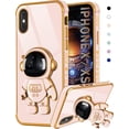 thumbnail image 1 of for iPhone X/iPhone Xs Case Astronaut Cute for Women Girls Girly Unique Phone Cases with Astronaut Hidden Stand Kickstand 6D Design Cover for iPhone X/XS 5.8 inch, 1 of 11