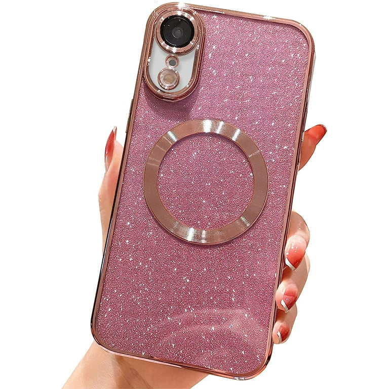 for iPhone XR Magnetic Glitter Case, [Compatible with Magsafe