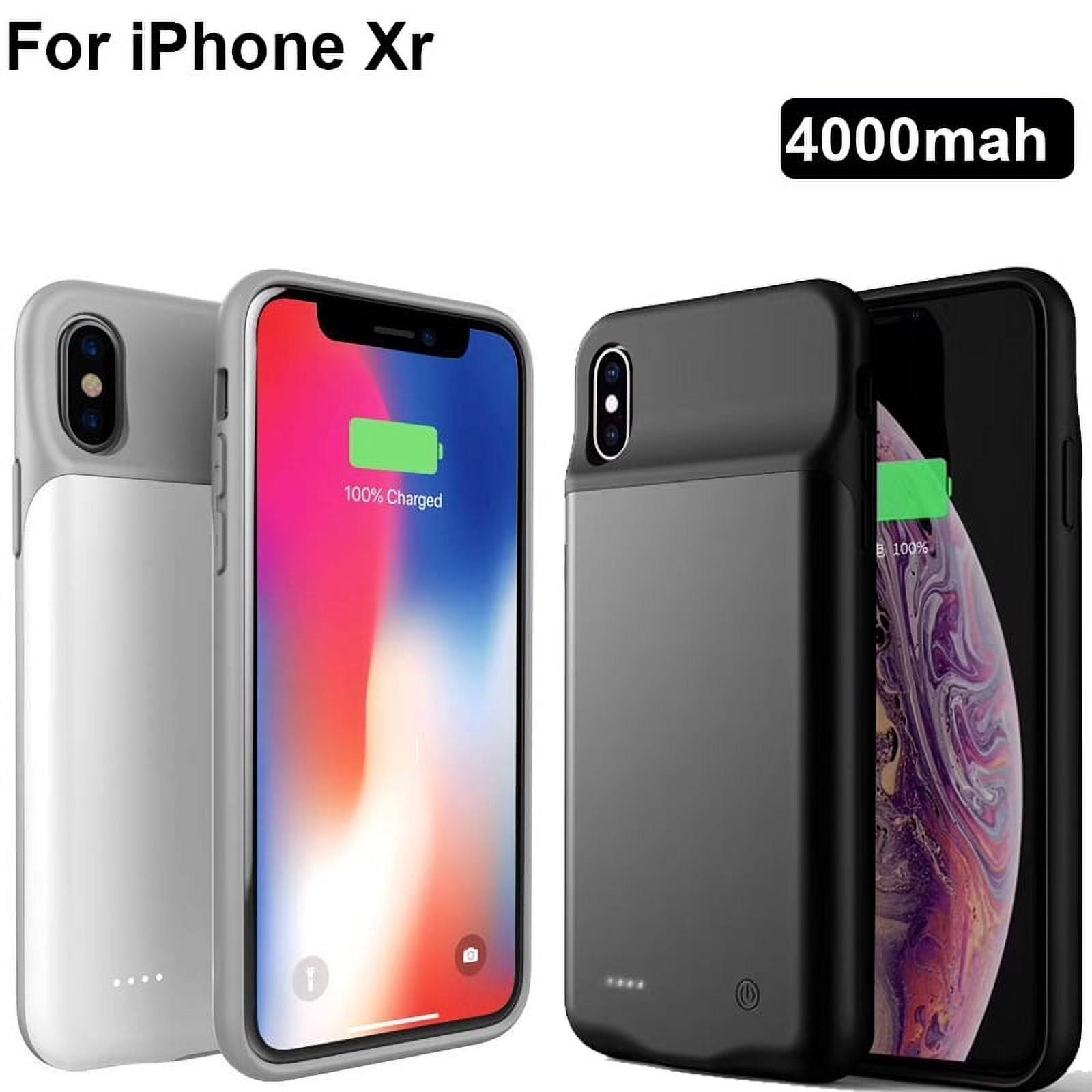 iPhone XR Battery Case, Exgreem 4500mAh Ultra Thin Rechargeable