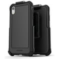 thumbnail image 1 of iPhone XR Belt Clip Case with Holster Rugged Protective Cover (Falcon) Black, 1 of 6