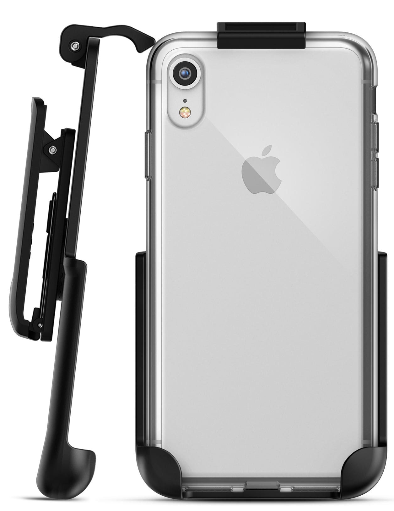 iPhone XR Belt Clip Clear Case with Holster Clip Slim Transparent Cover