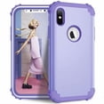 thumbnail image 1 of iPhone XR Case 6.1", Allytech Silicone Hard PC Shell Full Body Protective Support Wireless Charing Bumper Rugged Anti-Scratch Hybrid Rubber Case Cover for Apple iPhone XR 6.1 Inch 2018, Lightpurple, 1 of 2