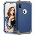 thumbnail image 1 of iPhone XR Case 6.1", Allytech Silicone Hard PC Shell Full Body Protective Support Wireless Charing Bumper Rugged Anti-Scratch Hybrid Rubber Case Cover for Apple iPhone XR 6.1 Inch 2018, Darkblue, 1 of 1