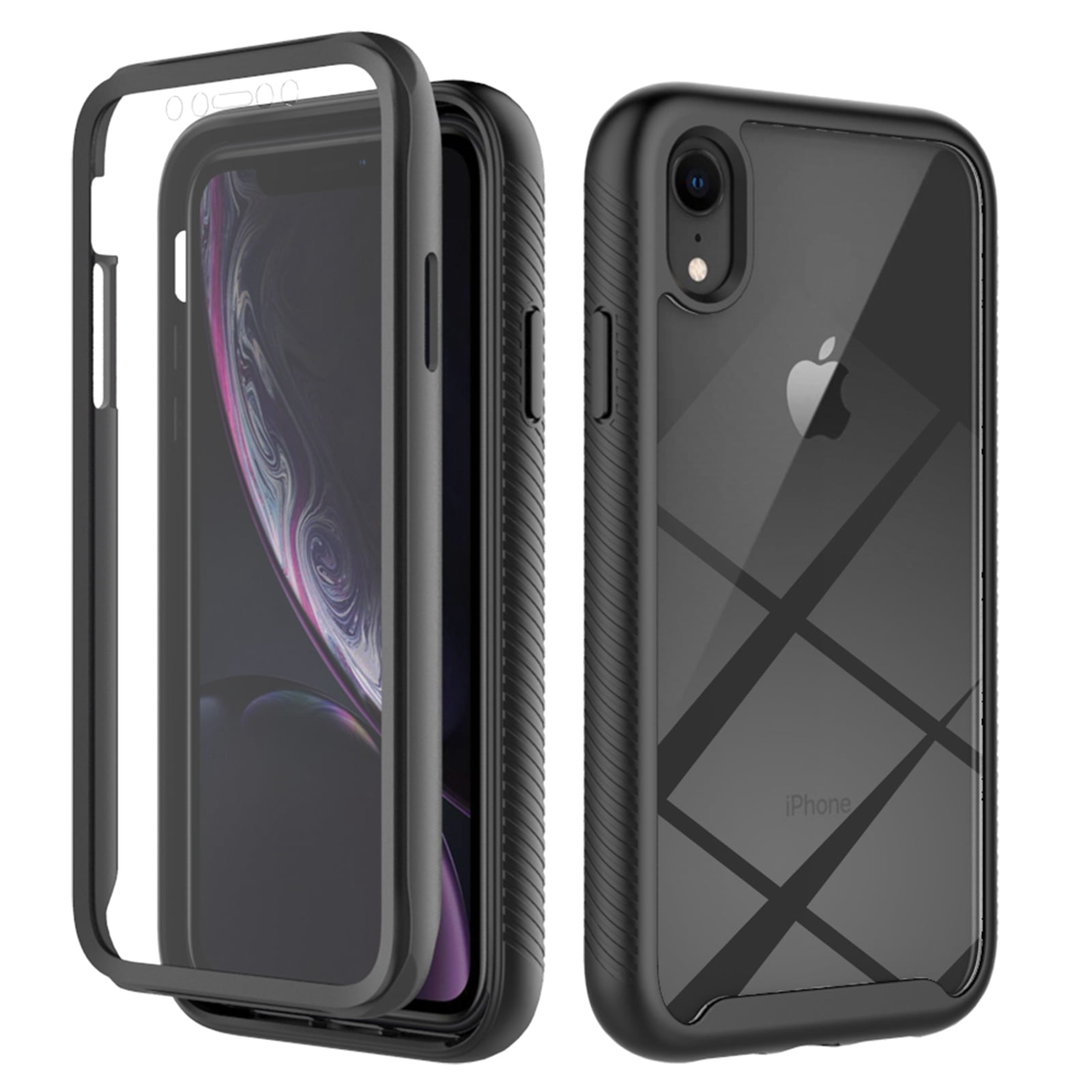 iPhone XR Case with Built in Screen Protector,Dteck Full