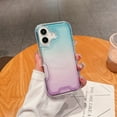 thumbnail image 1 of for iPhone XR Case Clear, Transparent Hybrid Crystal iPhone XR Phone Case [Hard Plastic & Soft Silicone Bumper] Acrylic Non-Yellowing Thin Slim Protective Cover for Women, Blue+Purple, 1 of 10
