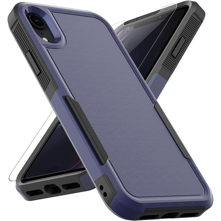 for iPhone XR Case: Dual Layer Protective Heavy Duty Cell Phone