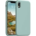 thumbnail image 1 of iPhone XR Case, Full Covered Shockproof Phone Case Flexible Liquid Silicone Gel Rubber Cover, Slim Fit Protective Phone Case 6.1 inch with Soft Anti-Scratch Microfiber Lining(Light Mint), 1 of 12