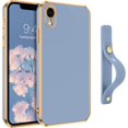 thumbnail image 1 of iPhone XR Case, Phone Cases for iPhone XR,Slim Fit Soft TPU Rubber with Adjustable Wristband Kickstand Scratch Resistant Shockproof Protective Cover for Apple iPhone XR 6.1 Inch, Lavender Grey, 1 of 18