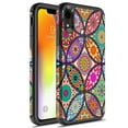thumbnail image 1 of iPhone XR Case, Rosebono Slim Hybrid Dual Layer Graphic Fashion Colorful Cover Armor Case for Apple iPhone XR (Colorful Mandala), 1 of 5