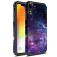 thumbnail image 1 of iPhone XR Case, Rosebono Slim Hybrid Dual Layer Graphic Fashion Colorful Cover Armor Case for Apple iPhone XR (Stardust), 1 of 5