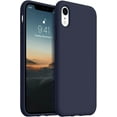 thumbnail image 1 of for iPhone XR Case,Upgraded Liquid Silicone with [Soft Anti-Scratch Microfiber Lining] Drop Protection Phone Case for iPhone 10 XR 6.1 inch - Midnight Blue, 1 of 13
