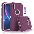 thumbnail image 1 of iPhone XR Cases, Sturdy Phone Case for iPhone XR 6.1", Tekcoo Full-Body Shockproof Protection Heavy Duty Armor Hard Plastic & Shock Absorption Rubber Rugged Bumper 3-in-1 Case Cover, 1 of 8